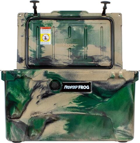 Frosted Frog 45 Camo Quart Ice Chest Heavy Duty High Performance Roto-Molded Commercial Grade Insulated Cooler in Saudi Arabia