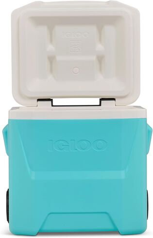 Igloos Cooler Hard-Sided Ice Chest, Portable Insulated Cooler with Wheels, Telescoping Handle, Cool Riser Tech, Leak-Resistant in Saudi Arabia
