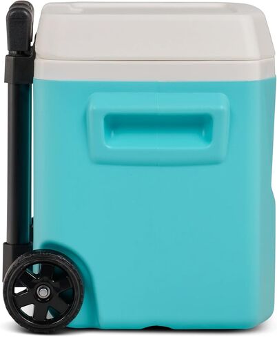 Igloos Cooler Hard-Sided Ice Chest, Portable Insulated Cooler with Wheels, Telescoping Handle, Cool Riser Tech, Leak-Resistant in Saudi Arabia