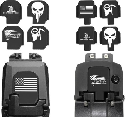 لوحة خلفية بغطاء منزلق من الألومنيوم عالي الأداء NDZ لموديلات Sig P365 وP320 بمقاس 9 مم .380 و.40 و.45 و.357، مصنوعة في الولايات المتحدة الأمريكية بلوحة سوداء محفورة بالليزر in Saudi Arabia