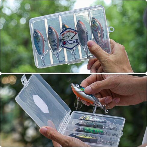 5PCS Whopper Plopper Prop-Action Topwater Fishing Lures with Rotating Propeller Tail for Splashing Action – Bass & Trout, Freshwater & Saltwater in Saudi Arabia