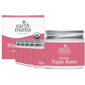 Organic Nipple Butter™ + Organic Diaper Balm | Earth Mama's Sensitive Skincare BFF Breastfeeding Essentials & Baby Cream Bundle in Kuwait