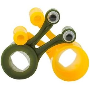 حامل كمبيوتر محمول على شكل حلزون، حامل شاشة صغير الحجم ومحمول، أداة مكتب بلاستيكية متعددة الأغراض لأجهزة الكمبيوتر المحمول والكمبيوتر اللوحي والهاتف والكتب - عبوتان (أصفر + أخضر) in Kuwait