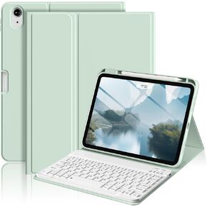 Keyboard Case for iPad Air 11 Inch (M3/M2) 2025/2024, iPad Air 5th/4th Generation 10.9 Inch 2022/2020, Detachable Wireless Bluetooth Keyboard Built-in Right Side Pencil Holder, Blue in Kuwait