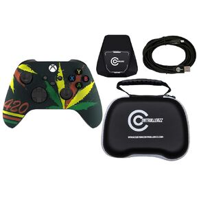 Custom Controllerzz Controller Bundle – Includes Custom Wireless Controller for Xbox Series X/S, Xbox One, PC & Braided USB-C Cable, Controller Stand, & Universal Protective Case in Kuwait