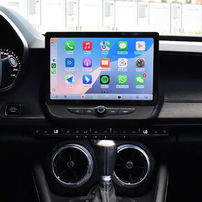 Qualcomm Car Radio for Chevrolet Chevy Camaro 2016 2017 2018 2019 Upgrade Stereo Replacement Android 13 Carplay Android Auto 11.5 Inch 2K IPS Touch Screen Tesla Style Head Unit (For OEM 7-inch Screen) in Saudi Arabia