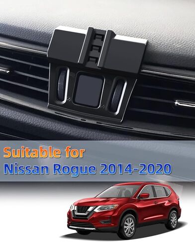 PZK حامل هاتف السيارة لنيسان روغ 2014-2017 2018 2019 2020 ملحقات حامل هاتف السيارة بفتحة تهوية مخصصة متوافق مع حاملات الهاتف الخلوي التي تدور 360 درجة بدون استخدام اليدين من Magsafe in Kuwait