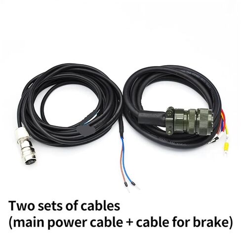 Two Sets of Cables (Mains Cable + Brake Cable) JZSP-UVA741-02 03 05 10 -E(5M,JZSP-UVA742-XX-E) in Saudi Arabia