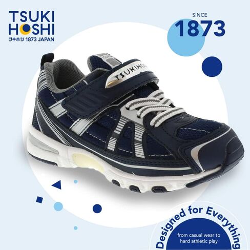 Tsukihoshi 3570 حذاء شباب الحذاء القابل للآلات القابلة للانسداد مع صندوق إصبع القدم الواسع ونعل خارجي مقاوم للانزلاق ، غير علامات ، أسود/لايم-طفلان صغيران (4-8 سنوات) in Kuwait
