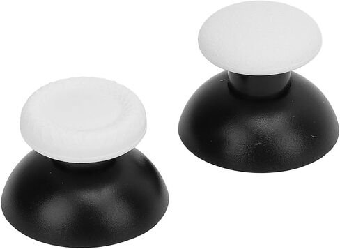 Thumbstick Caps Replacement Kit for Edge, Pro Elite, Pro, X Box Series Controllers, 6 Thumb Stick Grip Caps+2 Replacement Thumbstick (White) in Saudi Arabia
