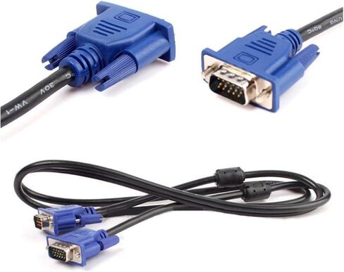 كابلات V/GA ​​1.5/3/5/10m V/GA ​​15 Pin ذكر إلى ذكر تمديد كابل للكمبيوتر TV M>oni>tor جهاز عرض HDTV(3M) in Saudi Arabia