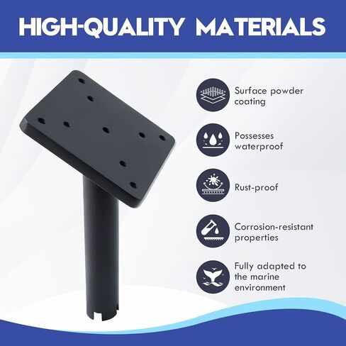 Downrigger Mounts for Boats, Heavy Duty Alloy Steel Downrigger Gimbal Mount for Cannon 9" in Saudi Arabia