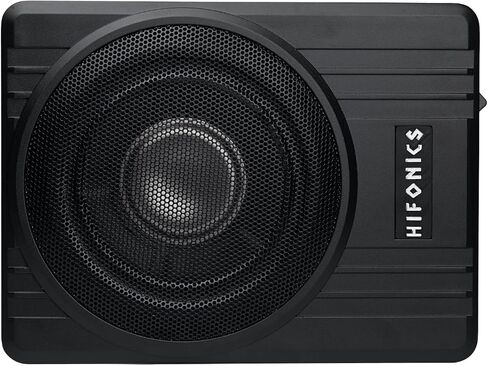 Hifonics Brutus BW-110A - مضخم صوت مدمج بقدرة 800 واط أسفل مقعد السيارة والشاحنة، مضخم صوت منخفض مع جهاز تحكم عن بعد ومجموعة قياس 4 زرقاء وحزمة حامل هاتف مغناطيسي الجاذبية، أسود in Kuwait
