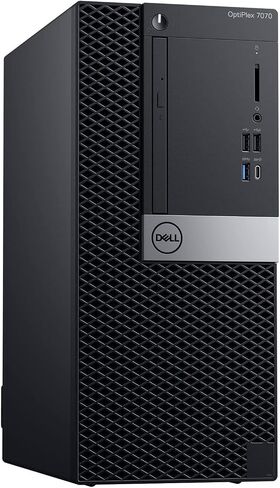 Dell OptiPlex 7070-T، Core i5-9500 3.0 جيجا هرتز، ذاكرة الوصول العشوائي 32 جيجا، محرك أقراص الحالة الصلبة 2 تيرابايت، DVDRW، واي فاي داخلي، Windows 11 Pro 64 بت، (متجدد) in Saudi Arabia