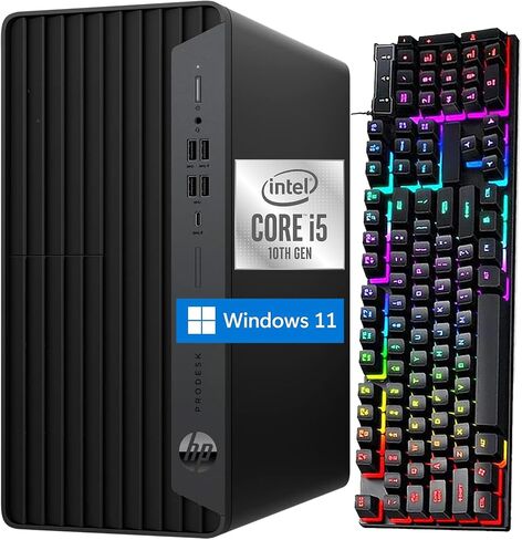 كمبيوتر مكتبي HP Desktop 600 G6 Tower، Intel Core i5-10500 حتى 4.50 جيجاهرتز، ذاكرة الوصول العشوائي 16 جيجابايت، 256 جيجابايت SSD، ماوس لوحة المفاتيح، دعم 4K، Win11 Pro (متجدد) in Saudi Arabia