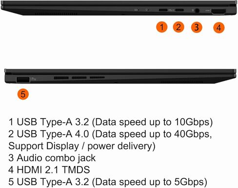 كمبيوتر محمول ASUS Zenbook 14 مقاس 14 بوصة WUXGA Lumina OLED Touch (100% DCI-P3، 500nits HDR) AMD 8-core Ryzen AI 7 350 (ما يصل إلى 50 قطعة علوية) ذاكرة وصول عشوائي 32 جيجابايت و1 تيرابايت SSD لمنشئ الأعمال الاحترافية Win11 ICP Hub مع Copilot AI in Kuwait