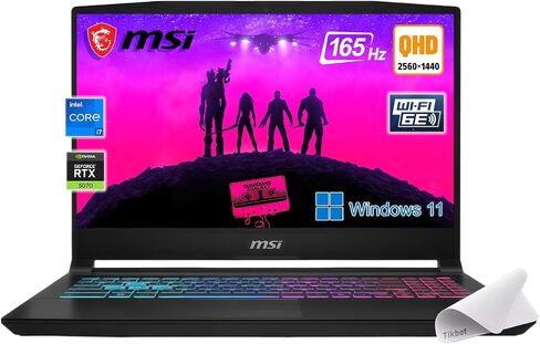 كمبيوتر محمول للألعاب msi Katana 15 مقاس 15.6 بوصة 165 هرتز QHD: Intel Core i7-14650HX، NVIDIA Geforce RTX 5070-Window 11-W/لوحة ماوس (ذاكرة الوصول العشوائي 64 جيجابايت | 4 تيرابايت PCIE SSD) in Kuwait