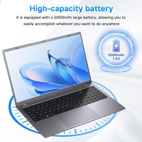 Laptop, 32GB RAM 1TB SSD Laptop Computer, 6500Y Processor (Beats N5095, Up to 3.4GHz), 15.6" FHD IPS Display Win 11 Laptops pc, WiFi 5, BT 5.2, HDMI, USB-C, Long Battery Life Laptops for Student in Saudi Arabia