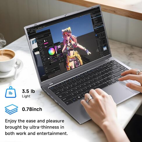 Laptop, 32GB RAM 1TB SSD Laptop Computer, 6500Y Processor (Beats N5095, Up to 3.4GHz), 15.6" FHD IPS Display Win 11 Laptops pc, WiFi 5, BT 5.2, HDMI, USB-C, Long Battery Life Laptops for Student in Saudi Arabia