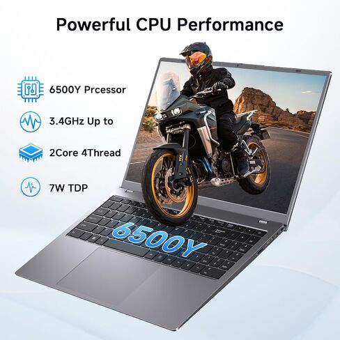 Laptop, 32GB RAM 1TB SSD Laptop Computer, 6500Y Processor (Beats N5095, Up to 3.4GHz), 15.6" FHD IPS Display Win 11 Laptops pc, WiFi 5, BT 5.2, HDMI, USB-C, Long Battery Life Laptops for Student in Saudi Arabia
