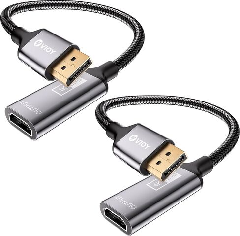 VIOY DisplayPort to HDMI Adapter, 4K@30Hz DP Male to HDMI Female Adapter in Saudi Arabia