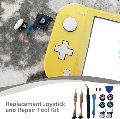 عصا تحكم تناظرية بديلة ثلاثية الأبعاد جديدة من Qblahip لجهاز Nintendo Switch Joycon/Switch Lite، ملحقات مجموعة أدوات إصلاح أجزاء عصا التحكم التناظرية in Saudi Arabia