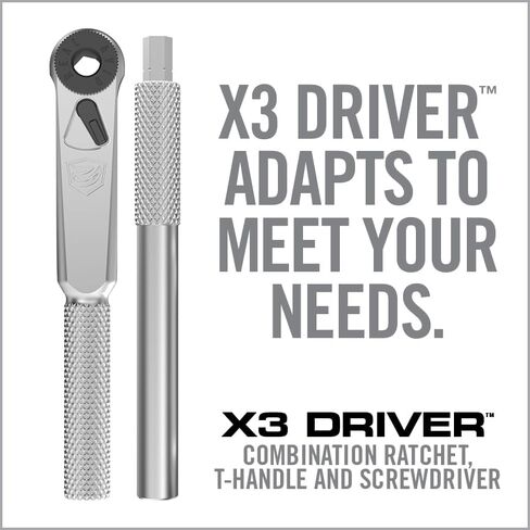 Real Avid Smart-Torq & X3 Driver Kit - Adjustable Limiter 15-65 In-Lbs, 3-in-1 X3 Driver Ratchet, T-Handle, Screwdriver, 12 Bits in a Compact Case in Saudi Arabia