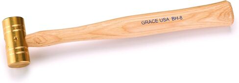 Grace USA Brass Hammer, Gunsmith Tools & Accessories, Gun Care, Woodworking, Machinist, Mechanic, Made in USA in Kuwait
