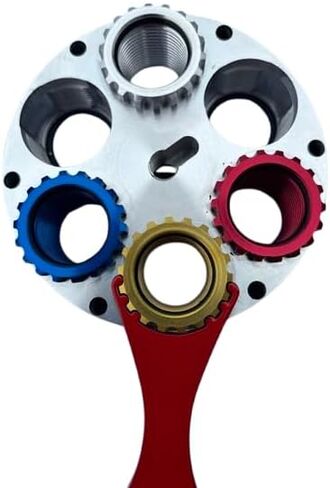 Generic Steel Die Wrench for Lee Precision Reloading Dies Using Spline Nuts Breech Lock, Red in Saudi Arabia