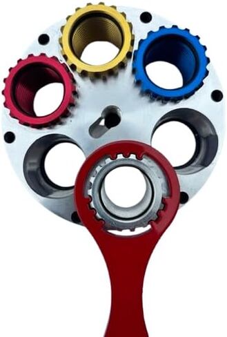 Generic Steel Die Wrench for Lee Precision Reloading Dies Using Spline Nuts Breech Lock, Red in Saudi Arabia