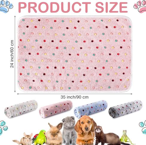 Tudomro 8 قطع بطانات قفص الفراش خنزير غينيا السائبة البطانيات للماء الحيوانات الصغيرة الفانيلا رمي الفراش ماصة قابلة لإعادة الاستخدام الحيوانات الأليفة تبول النوم حصيرة غطاء الوسادة للهامستر النمس (نقطة، 12 × 12 بوصة) in Kuwait