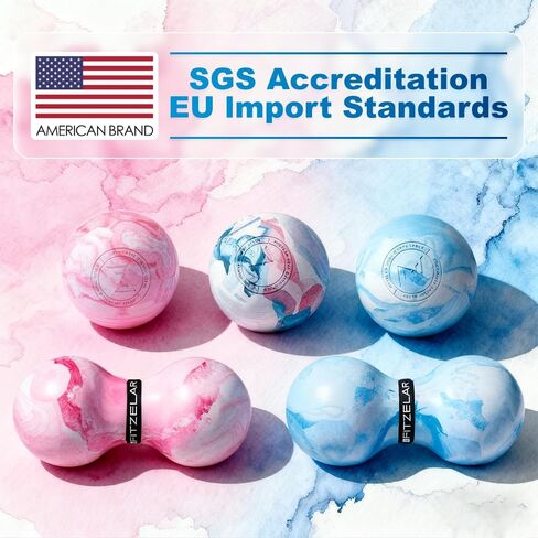 2PCS Massage Lacrosse Balls for Myofascial Release, SGS Certification, Massage Deep Tissue for Foot Back Shoulder Feet, Trigger Point Therapy, Relieving Muscle Pain (2 Pieces) in Saudi Arabia