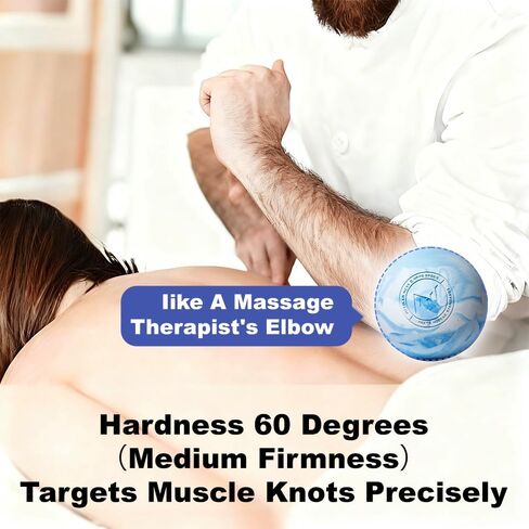 2PCS Massage Lacrosse Balls for Myofascial Release, SGS Certification, Massage Deep Tissue for Foot Back Shoulder Feet, Trigger Point Therapy, Relieving Muscle Pain (2 Pieces) in Saudi Arabia