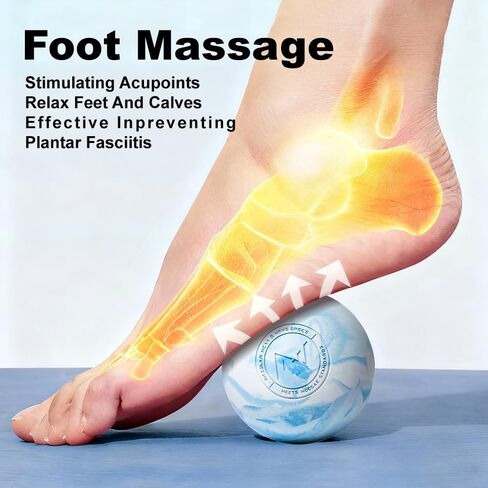 2PCS Massage Lacrosse Balls for Myofascial Release, SGS Certification, Massage Deep Tissue for Foot Back Shoulder Feet, Trigger Point Therapy, Relieving Muscle Pain (2 Pieces) in Saudi Arabia