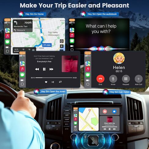 محول CarPlay اللاسلكي لأجهزة Apple وAndroid Auto، سلكي إلى لاسلكي، التوصيل والتشغيل، اتصال مستقر وبدون زمن الوصول، متوافق مع iPhone 6+، iOS 10+، Android 11+ وأكثر من 800 طراز سيارة in Saudi Arabia