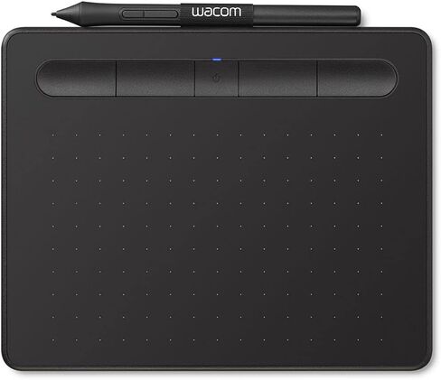 Wacom UCTL4100WLK0 Intuos Creative Wireless Pen Graphic Tablet Bluetooth - حزمة صغيرة باللون الأسود مع حزمة حماية محسنة CPS لمدة عام واحد (متجددة) in Saudi Arabia