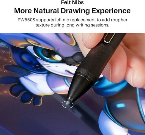 تابلت رسم جرافيك HUION Kamvas 24 Plus 2.5K QHD مع شاشة، شاشة رسم QD مغلفة بالكامل 140% sRGB مع قلمين خاليين من البطارية للكمبيوتر الشخصي، Mac، Android، شاشة عرض قلم 23.8 بوصة in Saudi Arabia