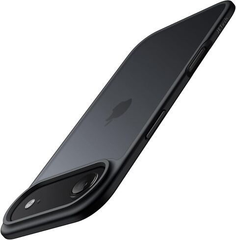 JETech Matte Case for iPhone 16e 6.1-Inch 2025, Shockproof Military Grade Drop Protection, Frosted Translucent Back Phone Cover, Anti-Fingerprint (Black) in Kuwait