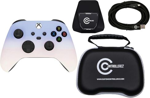 Custom Controllerzz Controller Bundle – Includes Custom Wireless Controller for Xbox Series X/S, Xbox One, PC & Braided USB-C Cable, Controller Stand, & Universal Protective Case in Saudi Arabia