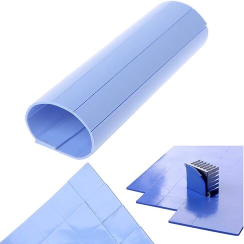 100Pcs 100mmx100mmx1mm Thermal Pad GPU CPU Heatsink Cooling Silicone Pad for PC Computer Accessories in Saudi Arabia