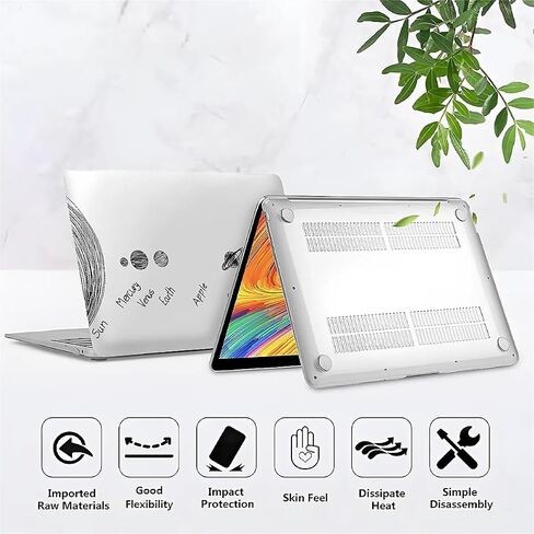 Case Compatible with MacBook Air 13 Inch 2022-2018 Release Model A2337 M1 M2 A2681,Art Protector Cover for Air13 Retina Display with Touch ID-Pink Spider Web,13.6 Air(A2681) M2 2022 in Saudi Arabia