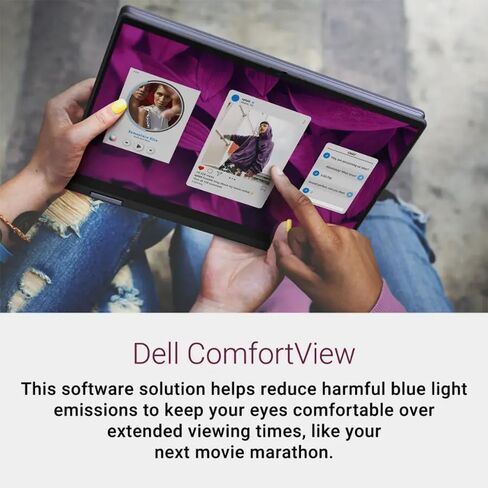كمبيوتر محمول Dell Inspiron 14 7445 2 في 1، شاشة لمس 14 بوصة FHD+، AMD Ryzen 5 8640HS (حتى 4.9 جيجا هرتز)، لوحة مفاتيح بإضاءة خلفية، عمر بطارية طويل، مفتاح Copilot، 32 جيجا DDR5، 1 تيرابايت SSD، Windows 11 Pro in Saudi Arabia