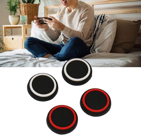 4Pcs Thumb Grip Caps, Prevent Slip Joystick Thumb Stick Cap Replacement for Steam for ROG Consoles in Saudi Arabia