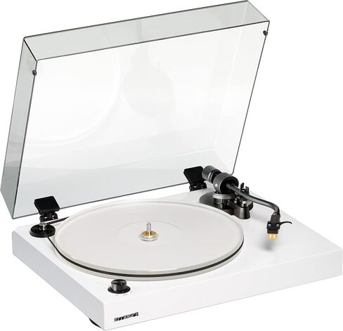 Fluance Reference RT85N قرص دوار من الفينيل عالي الدقة (أبيض)، PA10 Phono Preamp، مكبرات صوت على رف الكتب مقاس 5 بوصات تعمل بالطاقة Ai41 (جوز أبيض)، خرطوشة Nagaoka MP-110، مضخم صوت فئة D 90 وات، بلوتوث in Kuwait