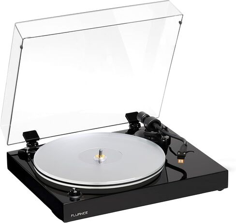 Fluance Reference RT85N قرص دوار من الفينيل عالي الدقة (أبيض)، PA10 Phono Preamp، مكبرات صوت على رف الكتب مقاس 5 بوصات تعمل بالطاقة Ai41 (جوز أبيض)، خرطوشة Nagaoka MP-110، مضخم صوت فئة D 90 وات، بلوتوث in Kuwait