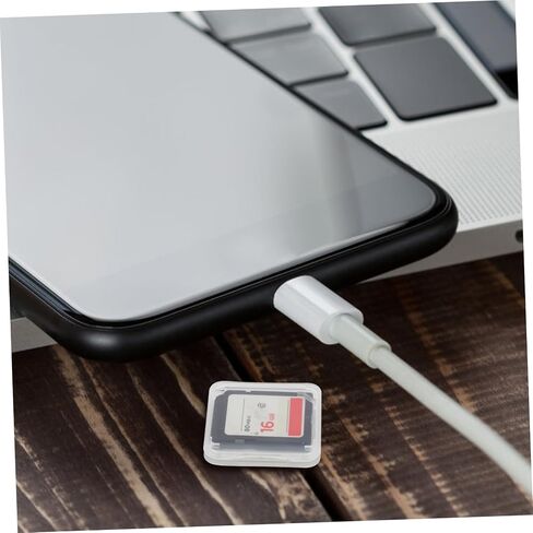 Transparent Card Storage Boxes Memory Holders Lightweight Organizer Cases Latch for Safe Micro Card Protection and Easy Identification in Saudi Arabia