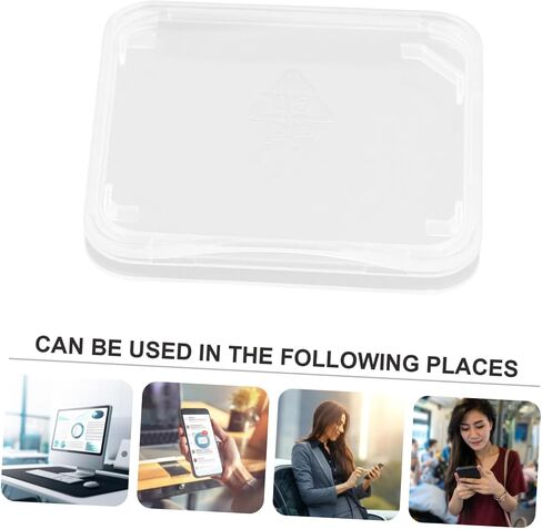 Transparent Card Storage Boxes Memory Holders Lightweight Organizer Cases Latch for Safe Micro Card Protection and Easy Identification in Saudi Arabia