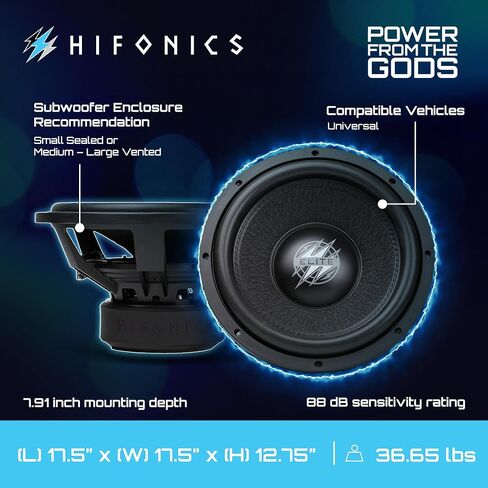 Hifonics 2 Pack Elite 15 Inch Car Mount Subwoofer with Dual 4 Ohm Voice Coil Speaker 3000 Watt Peak Power Mobile Amplifier System, Black in Saudi Arabia