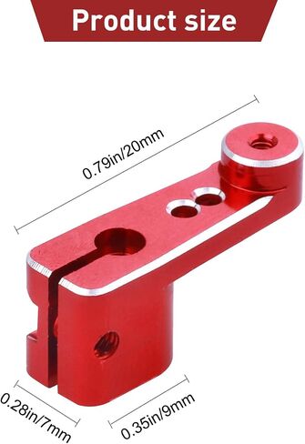 Aluminum Servo Horn Arm for Axial SCX24 Servo AS-1 AXI31619 (Black) in Kuwait
