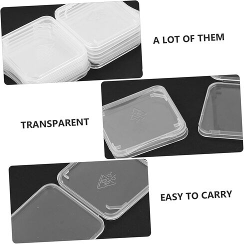 Artibetter Transparent Card Holders Storage Boxes PP Material Memory Card Organizer Protective Cases for Safe Separate and Easy Access in Saudi Arabia